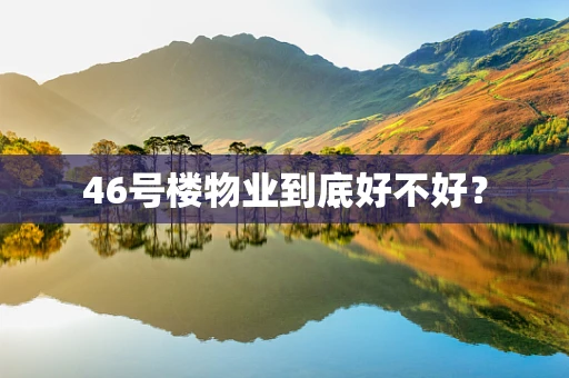 46号楼物业到底好不好？