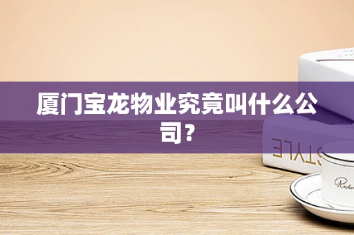 厦门宝龙物业究竟叫什么公司？
