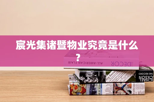 宸光集诸暨物业究竟是什么？