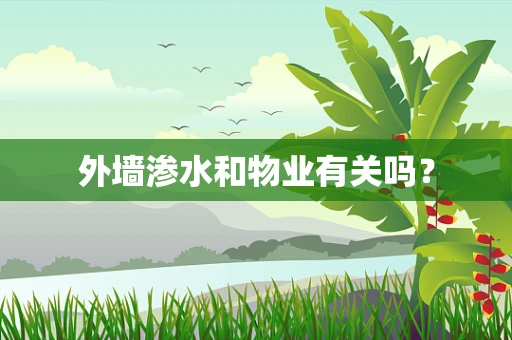 外墙渗水和物业有关吗？