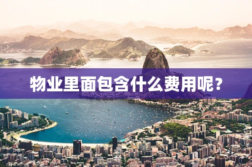 物业里面包含什么费用呢？