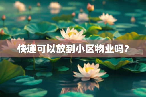快递可以放到小区物业吗？
