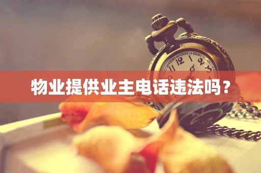 物业提供业主电话违法吗？