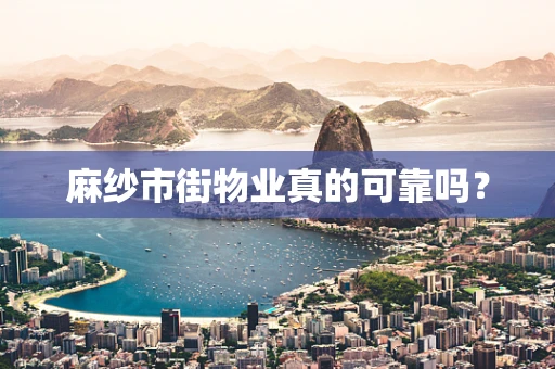 麻纱市街物业真的可靠吗？