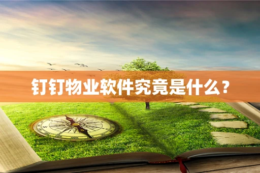 钉钉物业软件究竟是什么？