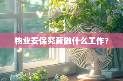 物业安保究竟做什么工作？