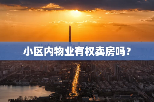 小区内物业有权卖房吗？
