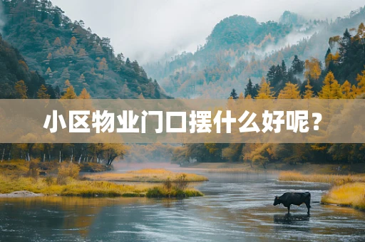 小区物业门口摆什么好呢？