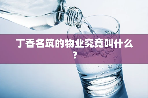 丁香名筑的物业究竟叫什么？