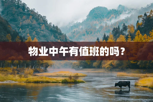 物业中午有值班的吗？