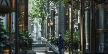 物业保安不让业主进去违法吗？